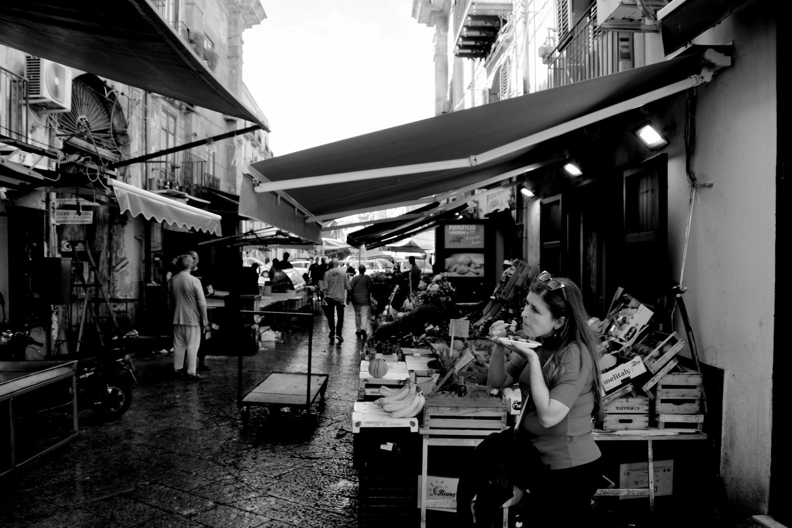 Eating on the street