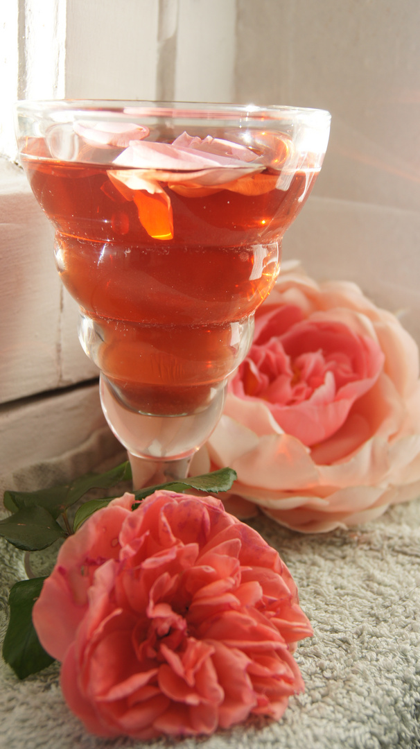 Eau de rose pour une peau de peche!!