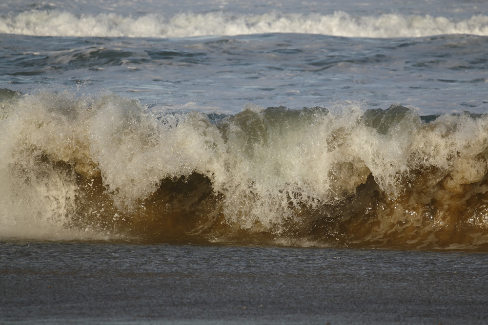 eau et sable mélangés !!!