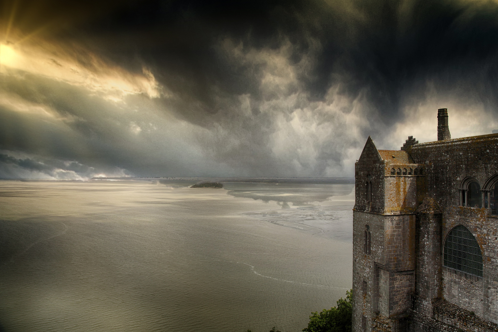 Ebbe am Mont Saint Michel.....