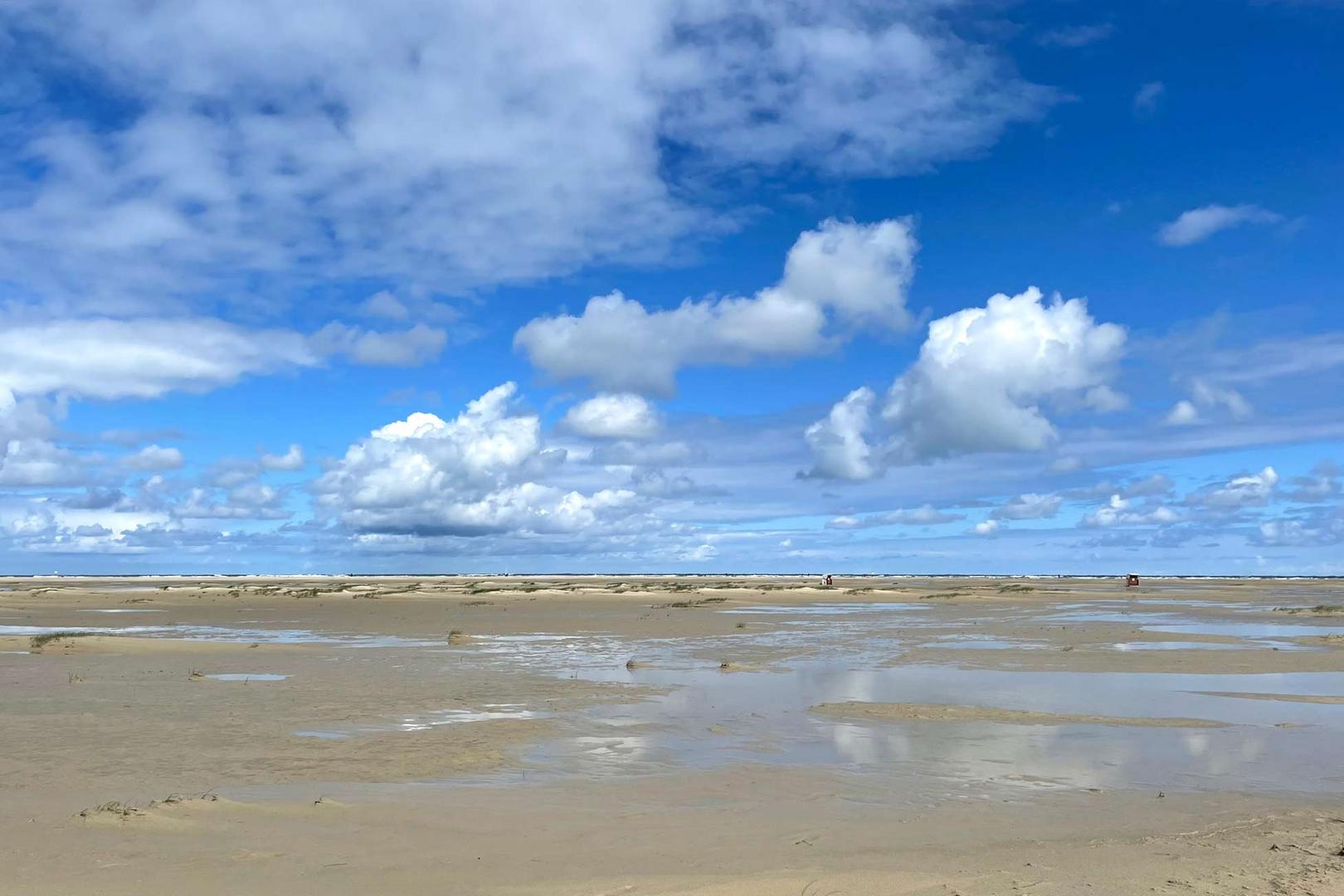 Ebbe am Nordstrand auf Borkum