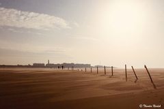 Ebbe am Strand von Borkum