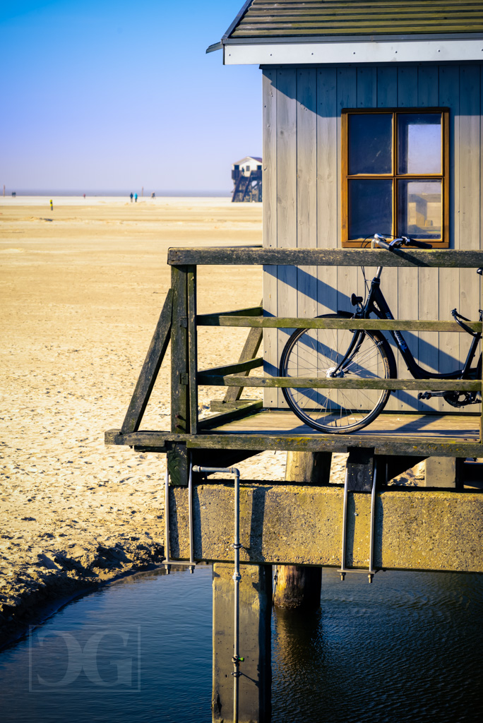 Ebbe am Strand von St. Peter-Ording