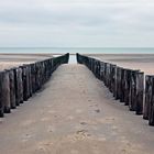 Ebbe am Strand von Walcheren / Niederlande