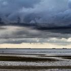 Ebbe am Strand von Wyk auf Föhr