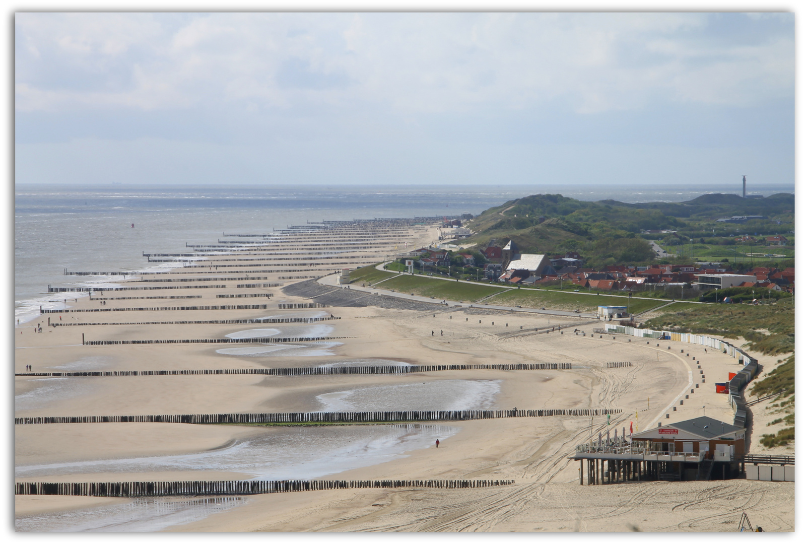 Ebbe am Strand von Zoutelande