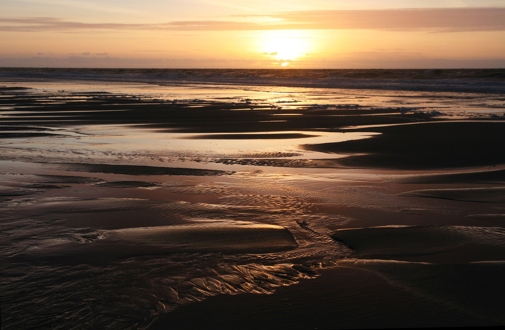 Ebbe an der Westseite von Sylt