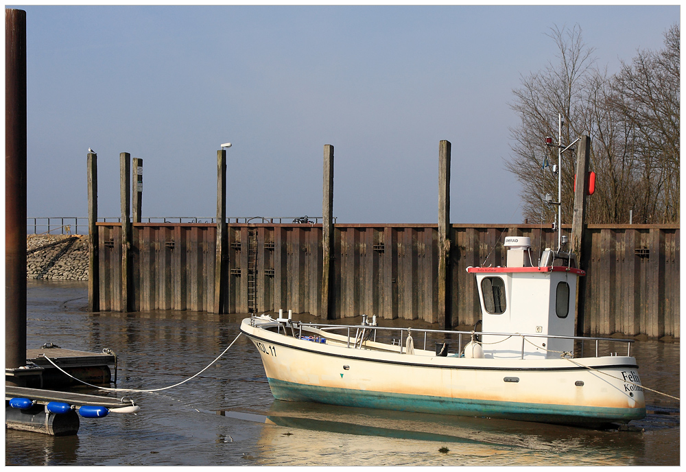 Ebbe im Hafen