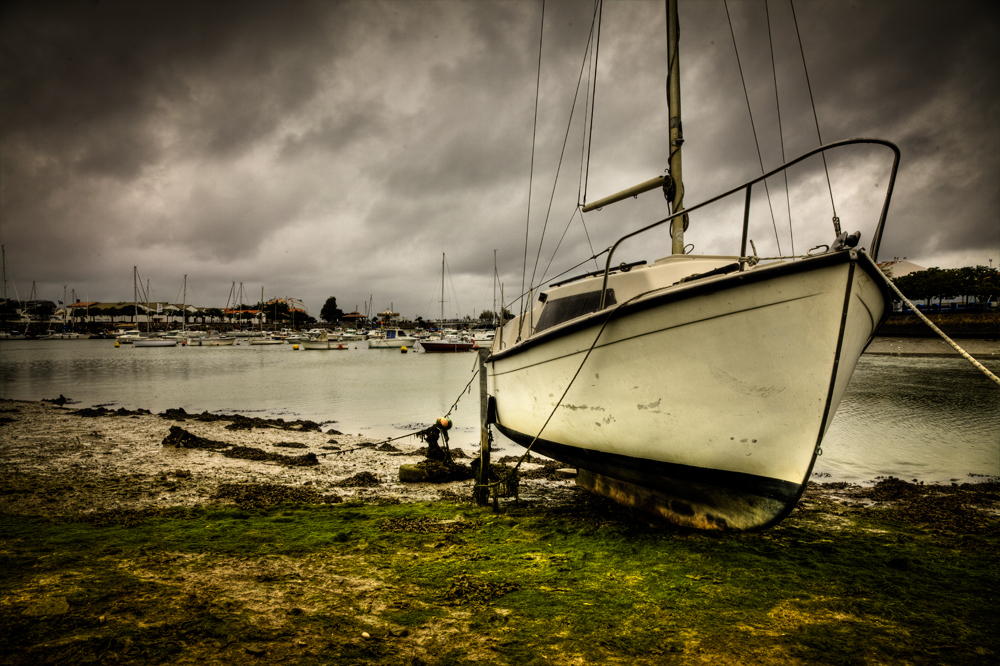 Ebbe im Hafen