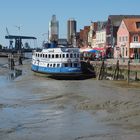 Ebbe im Husumer Hafen