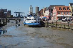 Ebbe im Husumer Hafen