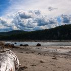 Ebbe im Nationalpark Bic in Quebec, Kanada