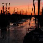 Ebbe im Nordseehafen Dorumersiel