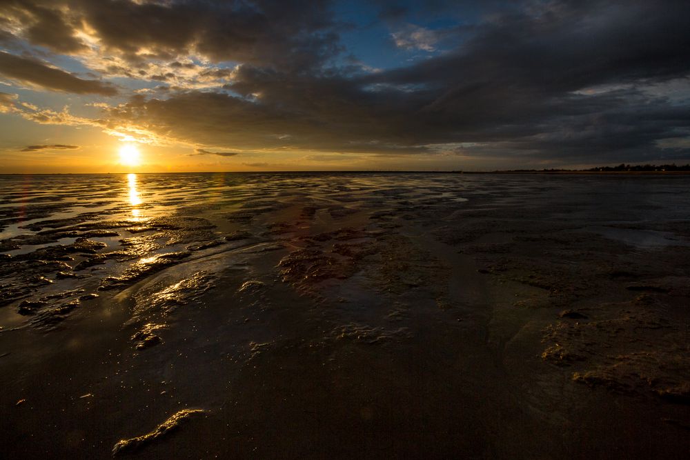 Ebbe im Wattenmeer