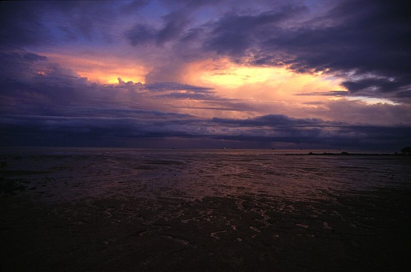 Ebbe in Broome, Westaustralien