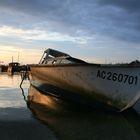 Ebbe in Cap Ferret Fischerboot