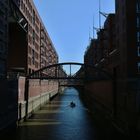 Ebbe in der Speicherstadt