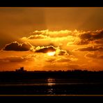 Ebbe in Speicherkoog - Büsum´s Silhouette