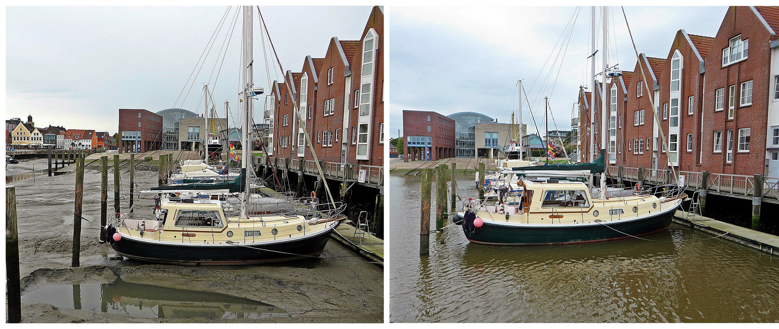 Ebbe und Flut in Husum