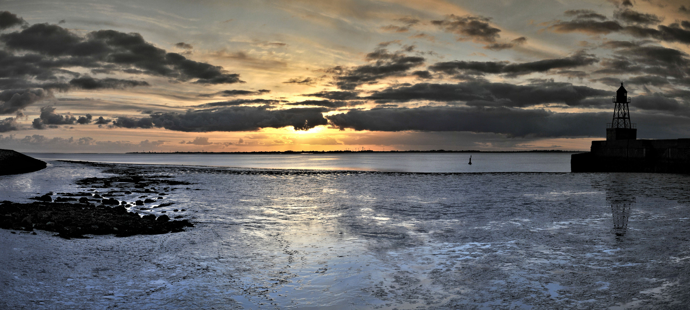 Ebbe zum Sonnenaufgang