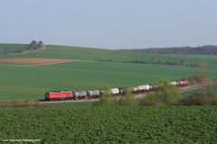 Ebeleben, 232 225-0 und 265 002-6, April 2013