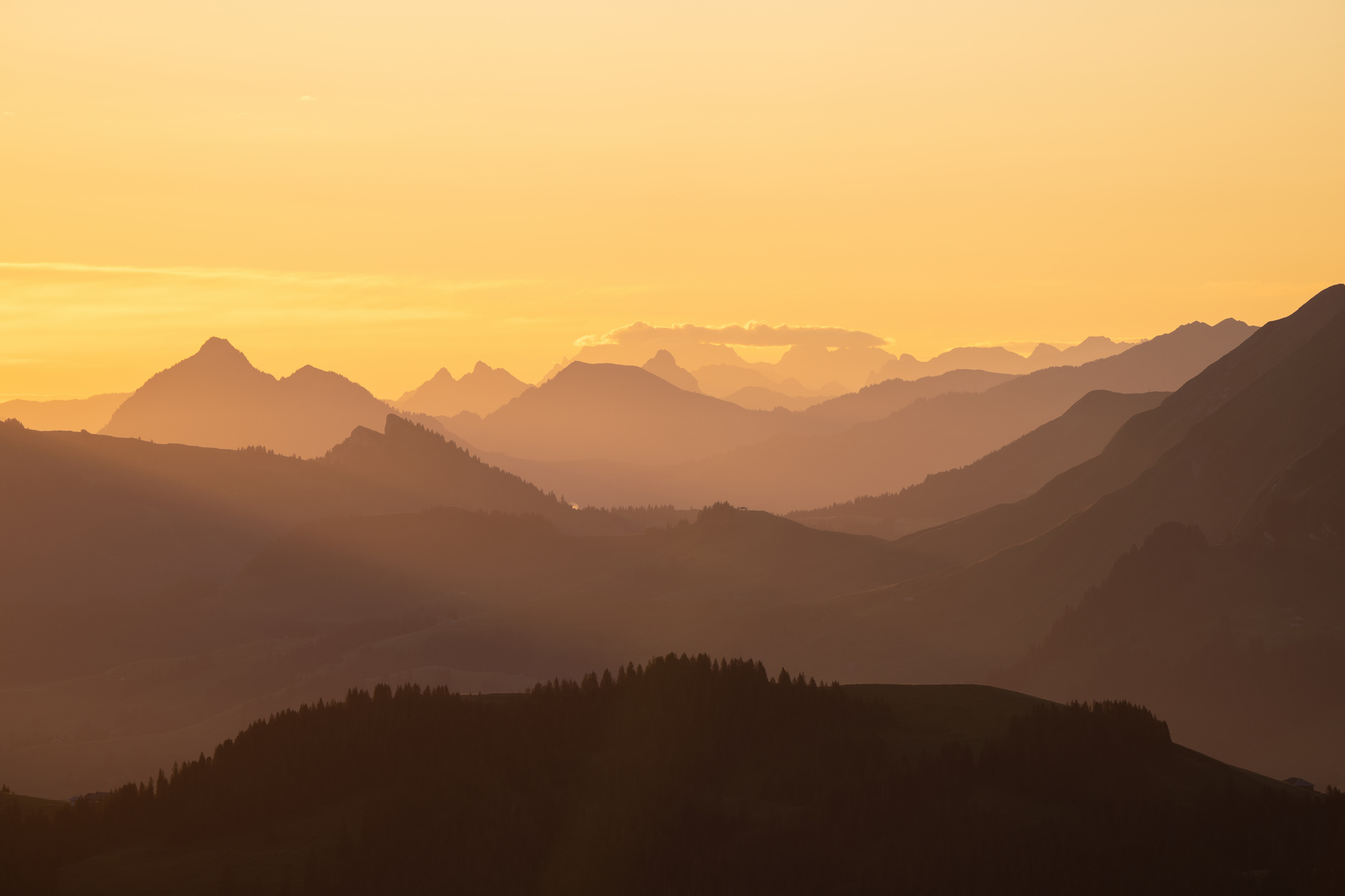 Ebenen im Morgenlicht