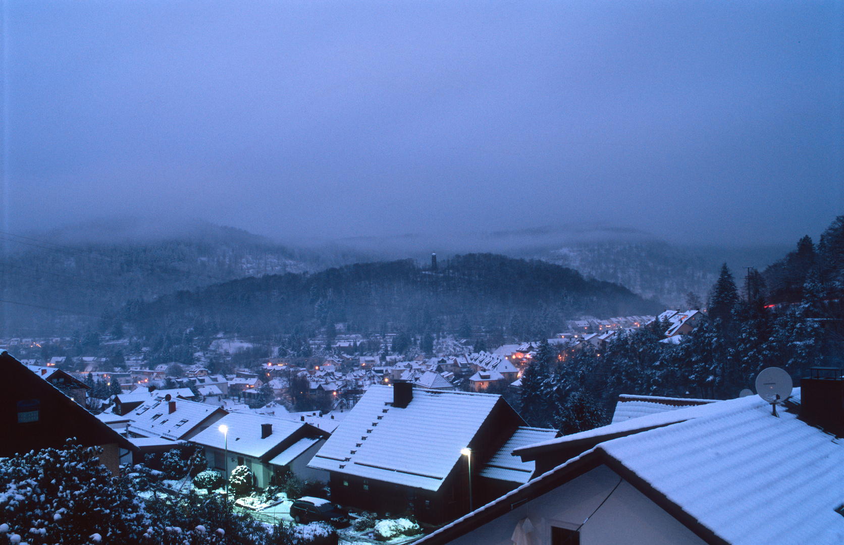 Eberbach an einem Winterabend