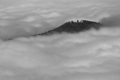 Ebersburg im Nebel, Hessen