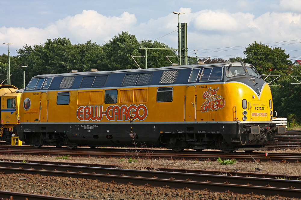 EBW Cargo V270.08 ex DB 221 105 in Kiel Meimersdorf