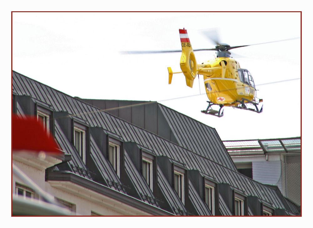 EC 135 im Tiefflug