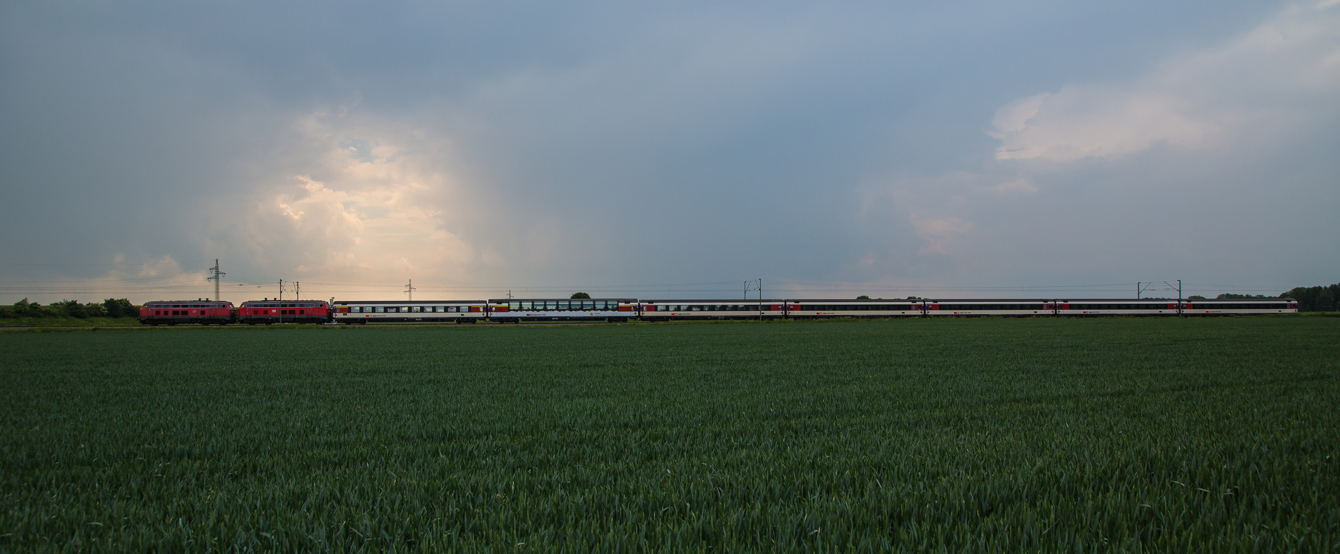 EC 193 mit Wetterwechsel