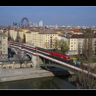 EC 77 "Antonin Dvorak" auf der Donaukanalbrücke in Wien Leopoldstadt.