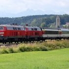 EC Umleitung auf der Allgäubahn bei Immenstadt-Stein 14.7.2018