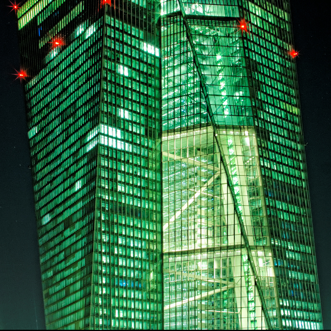 ECB by night (closeup view)