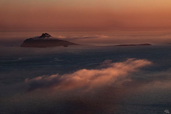 Echarpes de brumes et derniers rayons 