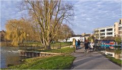  Echelle à bateaux sur la Cam près de l’écluse de Jesus Lock