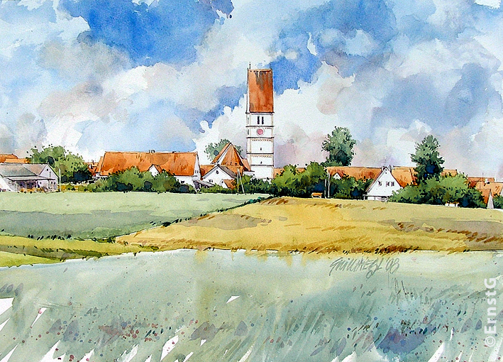 Echsheim (Aquarell - OD)