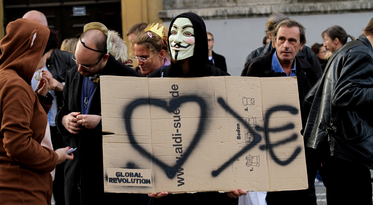 Echte Demokratie Jetzt! München Asamblea Odeonsplatz