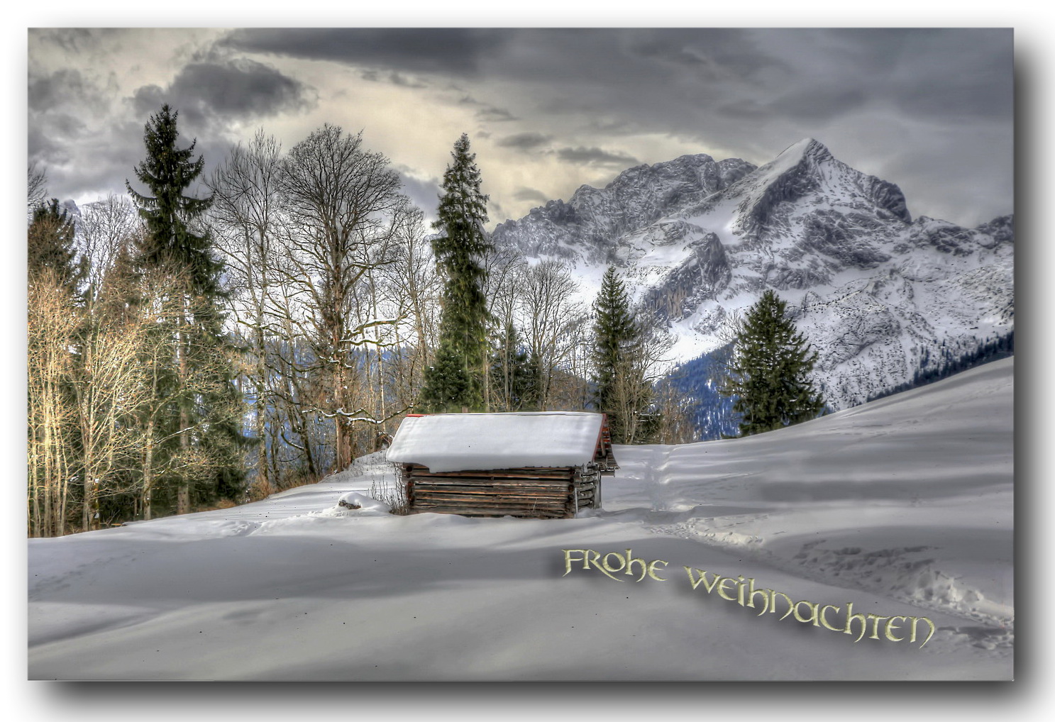 Echter Schnee vom Dezember 2017.