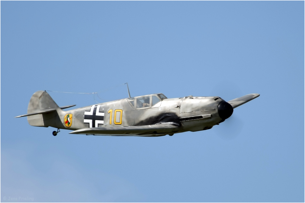 Echtes Flugwetter für diese BF109 Messerschmitt