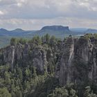 Echtes gestitchtes  Panorama vom  27 06  2016  70mm  von der Bastei oben...