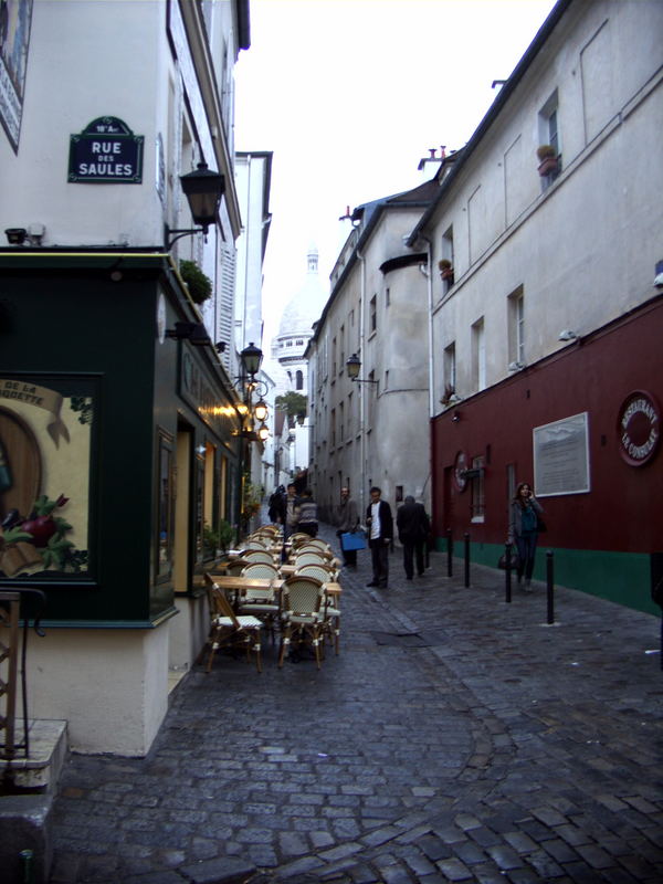 Ecke Rue des Saules-Rue Norvins am Montmartre