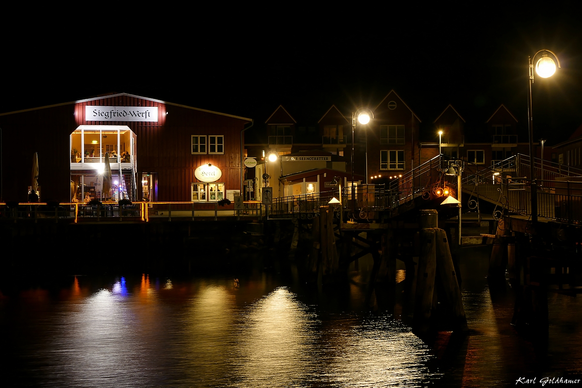 Eckernförde bei Nacht