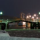 Eckernförder Hafen im Winter u. bei Nacht