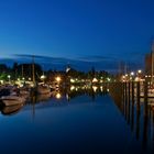 Eckernförder Hafen zur "blauen Stunde"