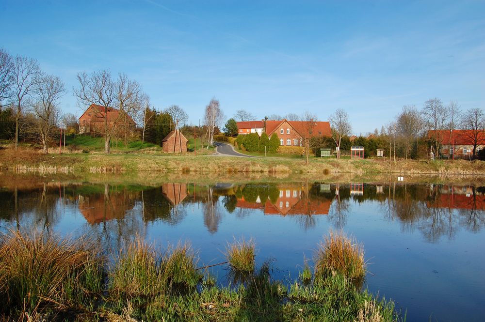 Eckersdorf/Boszkowice Blick auf eh.Schule