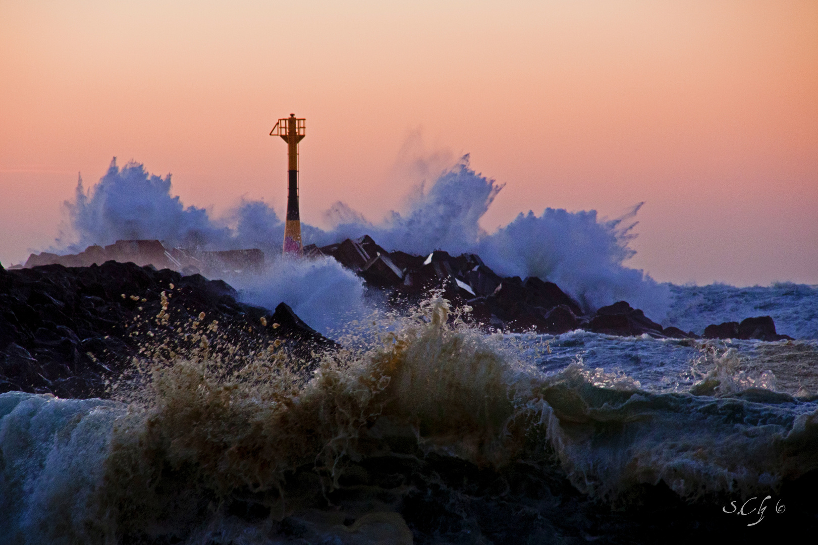 éclat de vagues