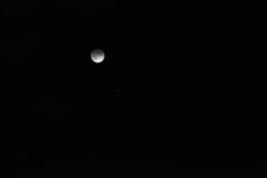 ECLIPSE DE LUNA. ABRIL 15, 2014 B/N