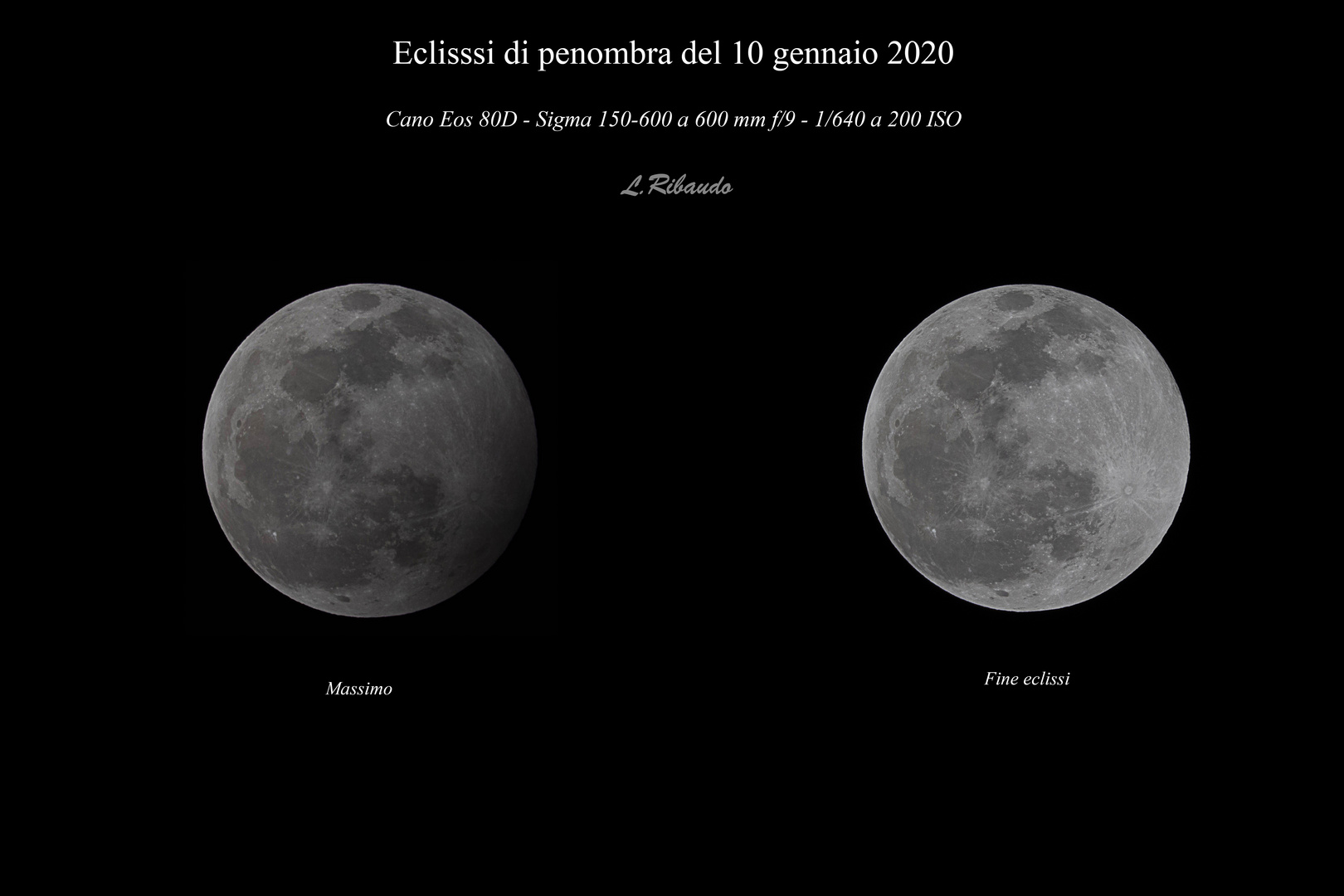 Eclissi lunare di penombra del 10 gennaio 2020