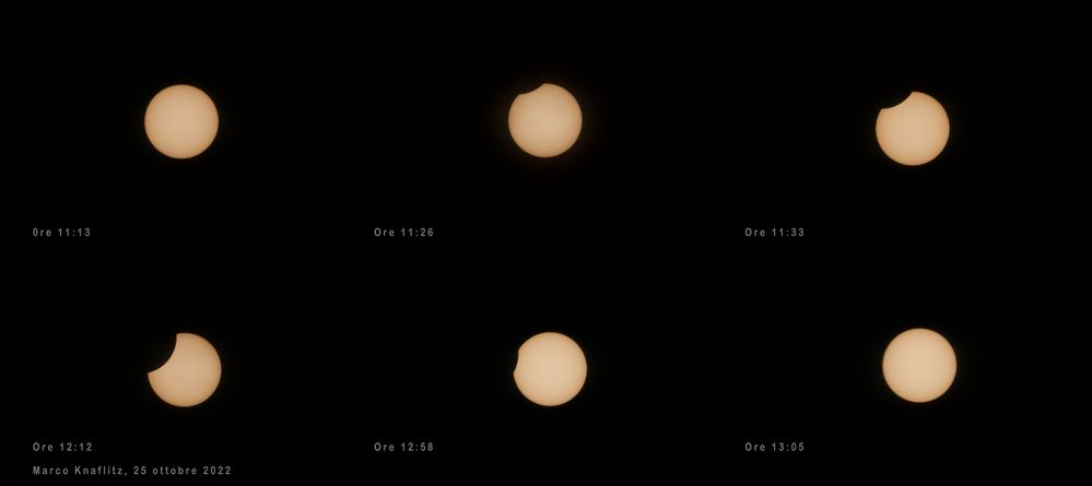 Eclissi solare del 25/10/2022